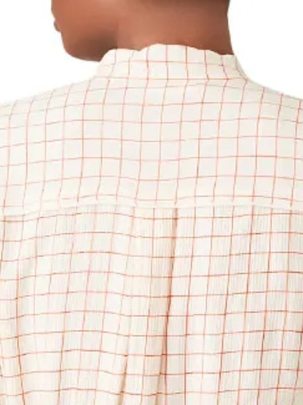 Derek Lam 10 Crosby 100% Silk Windowpane Blouse Size 2